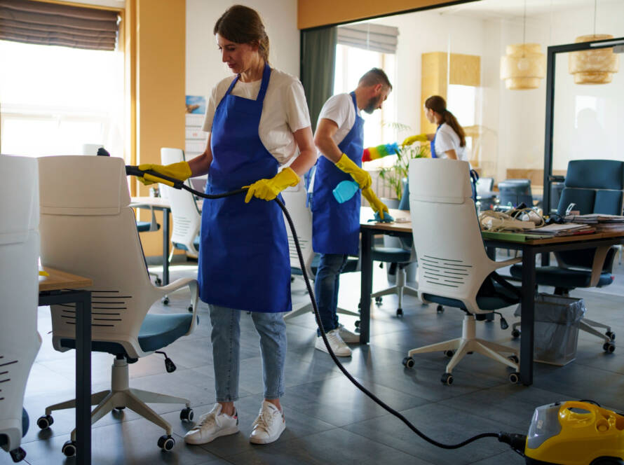 cleaning team